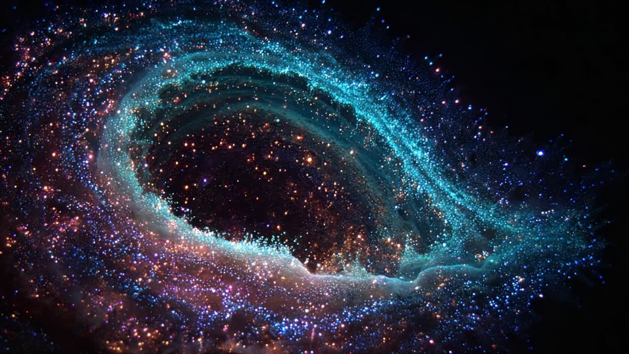 A Stunning Visualization of Cosmic Nebula: Ethereal Colors and Stellar Dust in the Vastness of Space Capturing the Beauty of the Universe's Mysteries