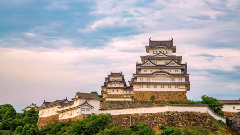 himeji castle sunset time lapse on cloudy day osaka japan travel timelapse