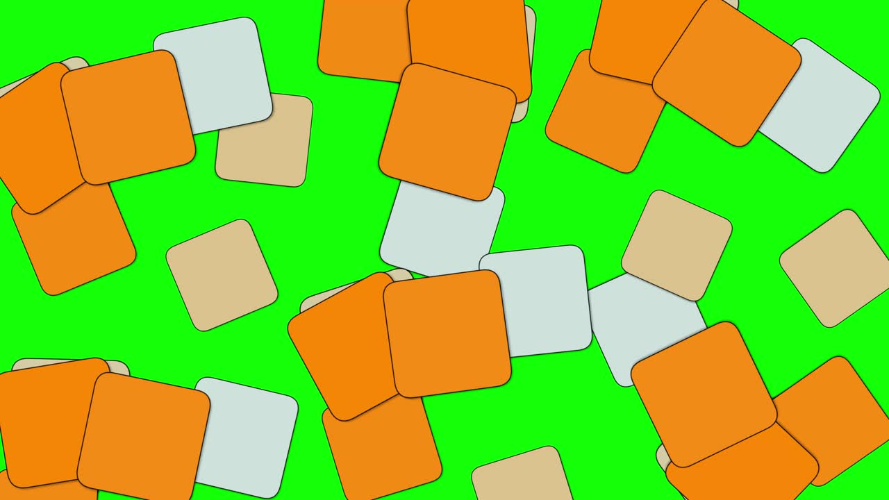 pantalla verde y rectángulo móvil