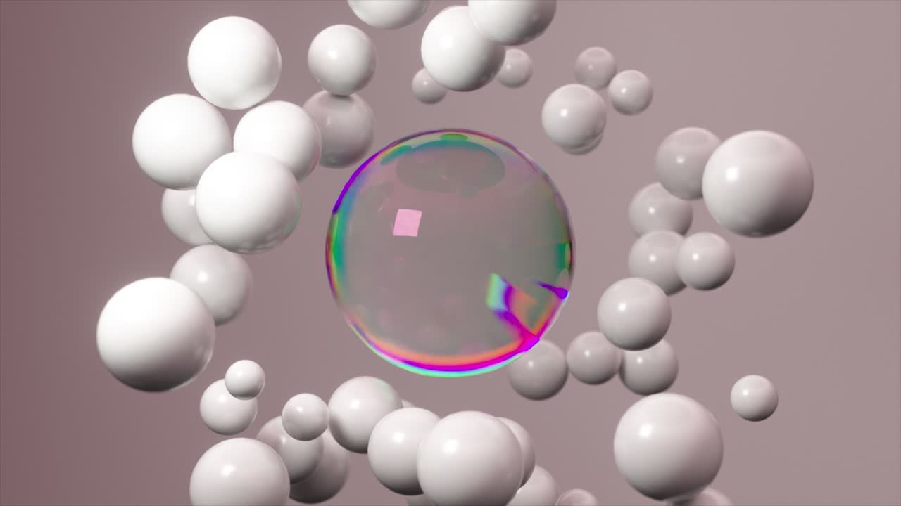 추상적인 3d 구체 디자인