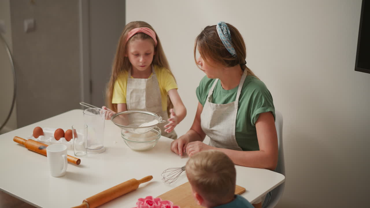 Family Baking Together