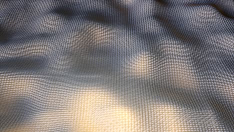 el ordenador generó una tela ondulada. representación 3d de una tela texturizada. fondo realista