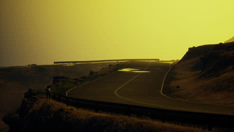 atlantic ocean road near the mountain