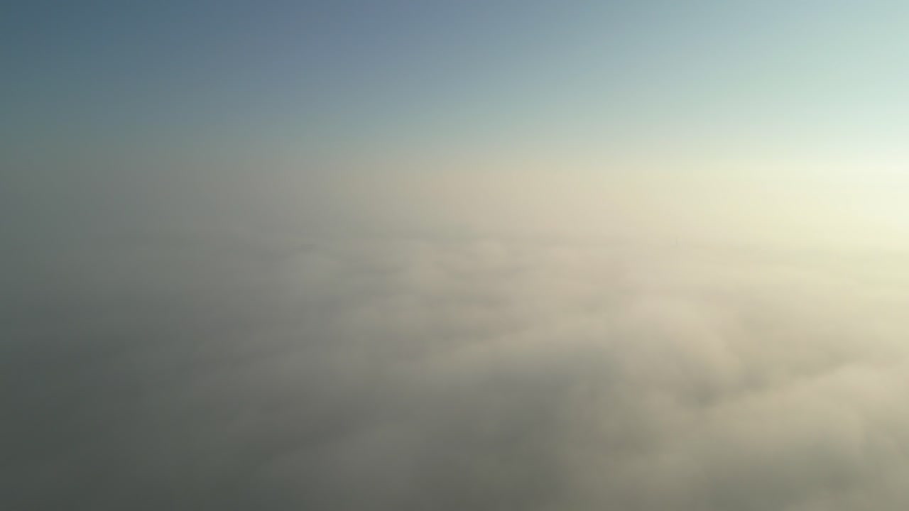 Aerial View of Clouds and Fog