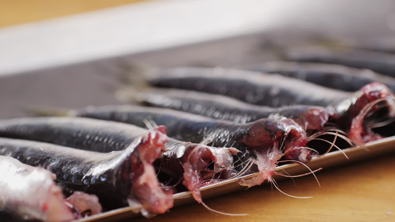Preparing Anchovies