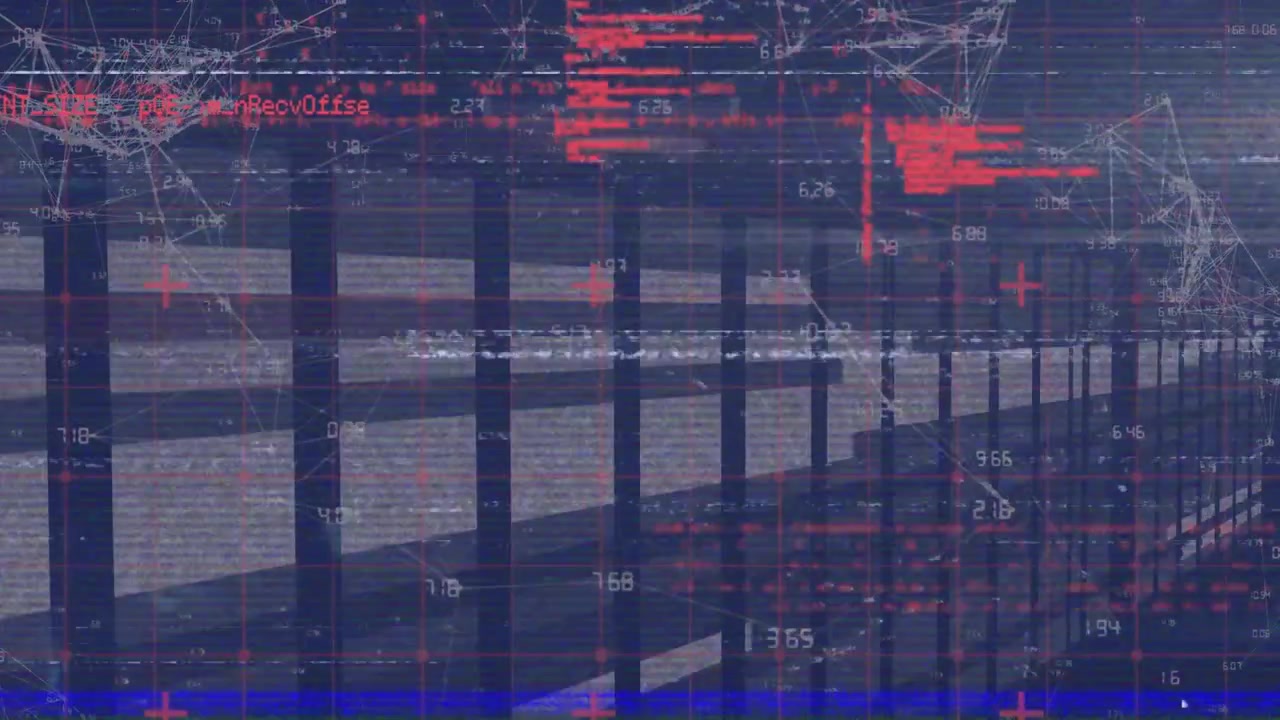 Animation of data processing over computer servers