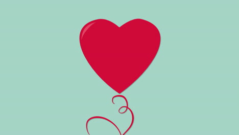 Flying-red-heart-balloon