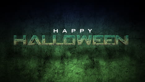 Feliz-Halloween-En-La-Pared-De-Grunge-Verde-Oscuro