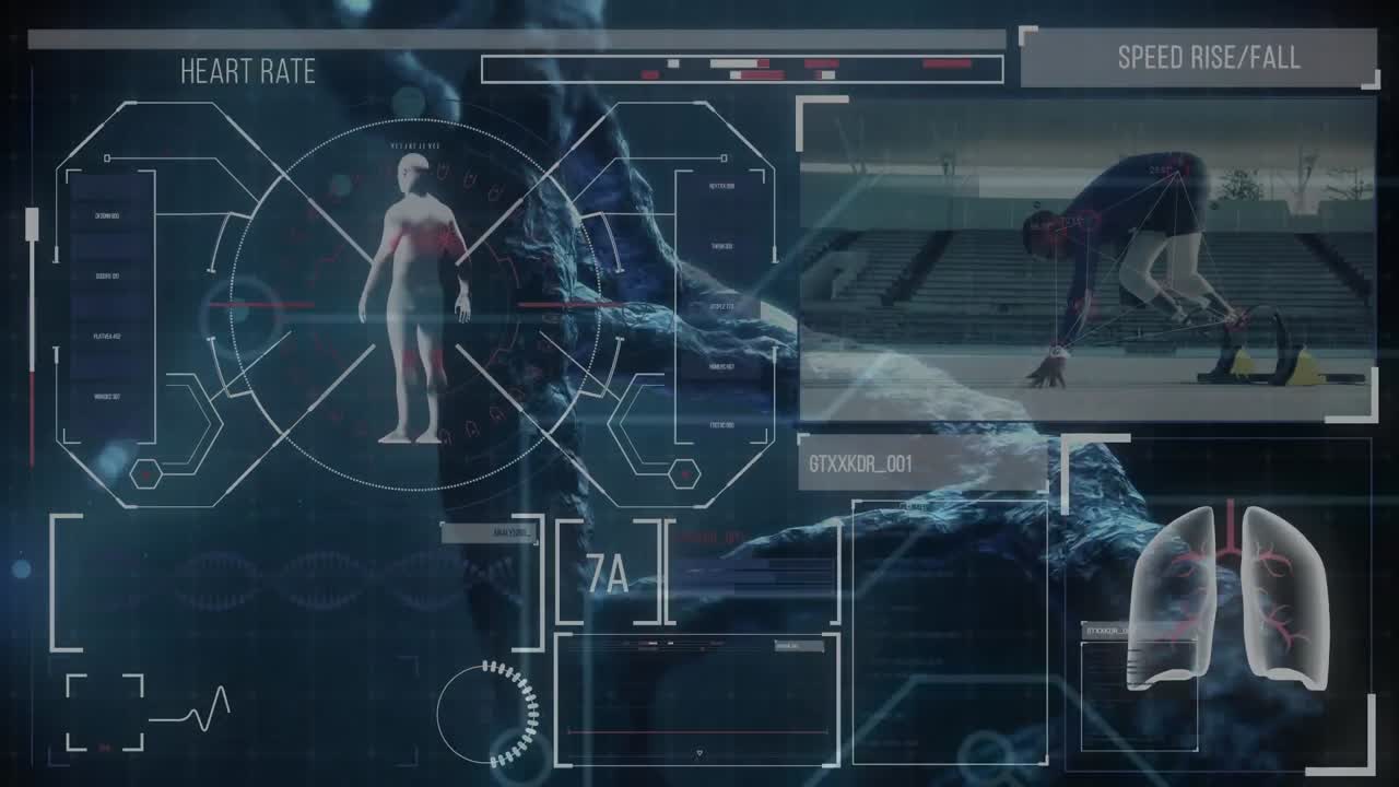 dna 가닥에 대한 데이터 처리의 애니메이션