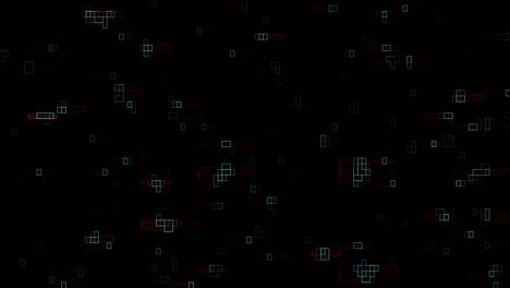 colorful digital square circuit modern animated background