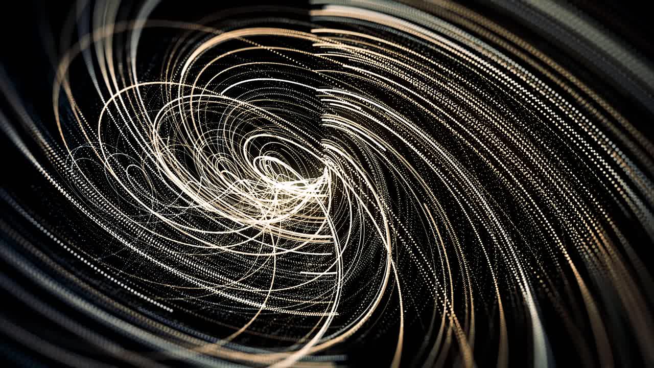 추상적인 나선형 빛의 흔적