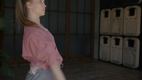 modern dancer in motion