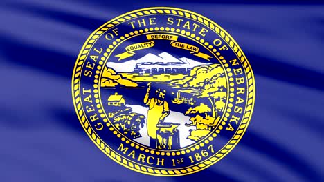 la gran bandera animada en bucle de nebraska