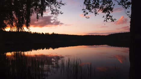 sunset reflection timelapse