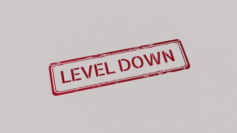 Level-Down-Stempel