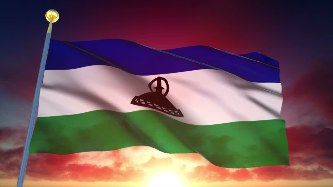 레소토의 발 4k 고도로 상세한 loopable