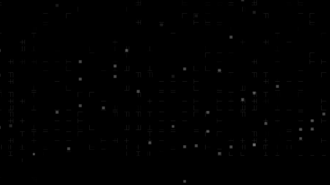 Abstract Digital Grid Pattern with Flickering Squares