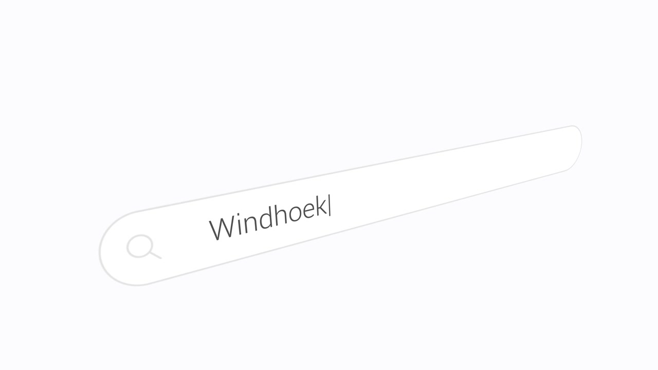 Windhoek, Searching In The Internet Browser Tool. Close-up Shot