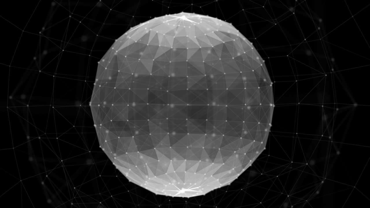 4k baja estructura de moléculas de agua poli 3d render concepto de bucle de fondo.