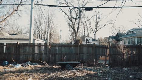 Chicago-Hinterhof-Heruntergekommen