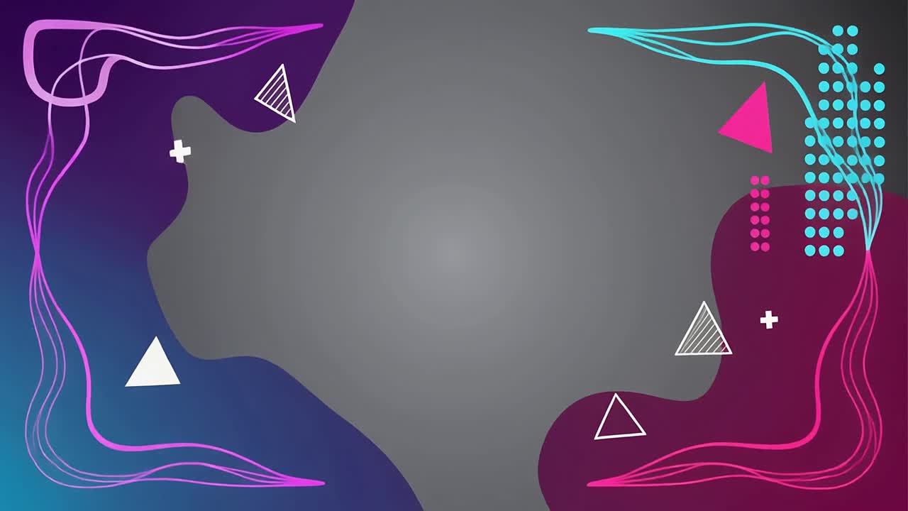 Dynamic Abstract Background with Geometric and Fluid Shapes
