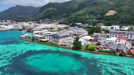 mahe-insel in victoria auf den seychellen