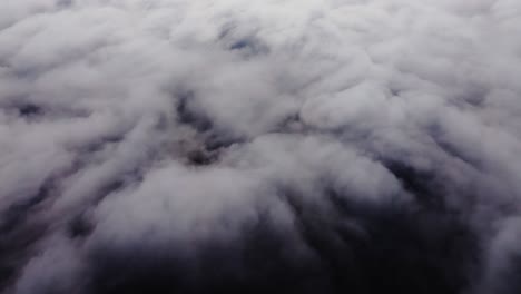 moody cloudscape filled with dark turbulent layers and pre-storm atmosphere, usa