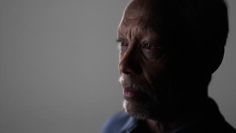 very old african american man