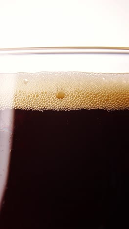 primer plano de las burbujas de soda