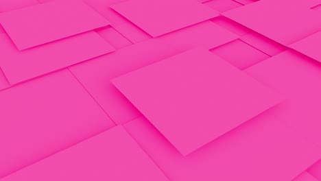 animación de cuadrados violetas de fondo abstracto en 3d. renderización por computadora de formas de imágenes. bucle.