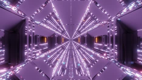 el corredor del túnel del hangar de ciencia ficción futurista con brillo, diamantes brillantes, textura navideña, renderización de movimiento en 3d, fondo en vivo, papel tapiz, imágenes gráficas en movimiento, bucle de vj.