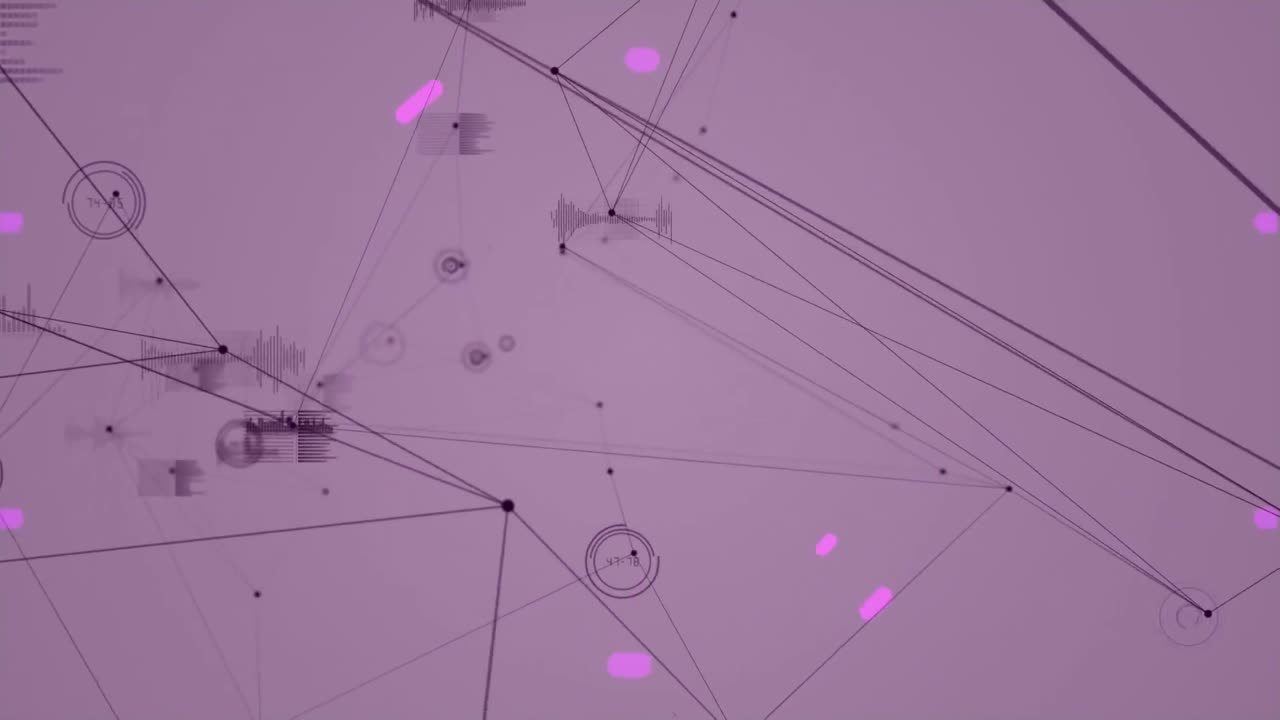 animación del escaneo del alcance, la red de conexiones y el procesamiento de datos