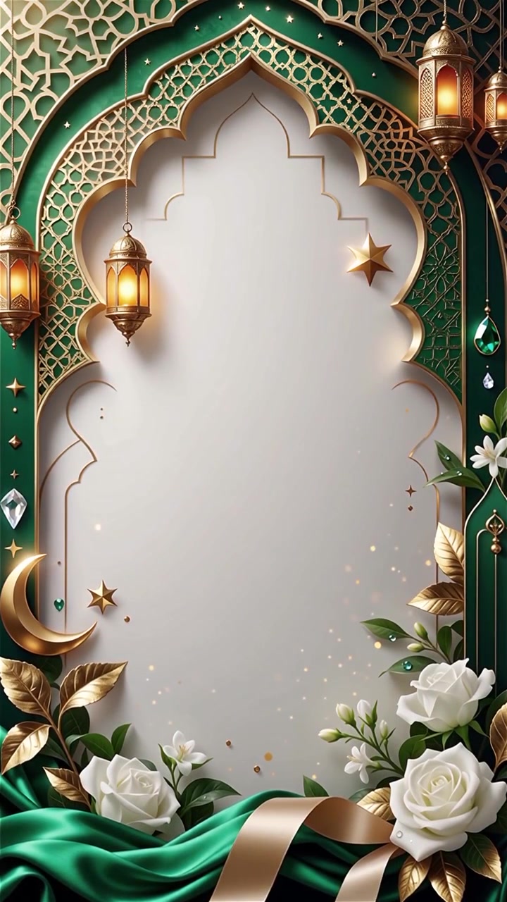 Compleanno del Profeta Maometto Mawlid al-Nabi Sfondo Islamico