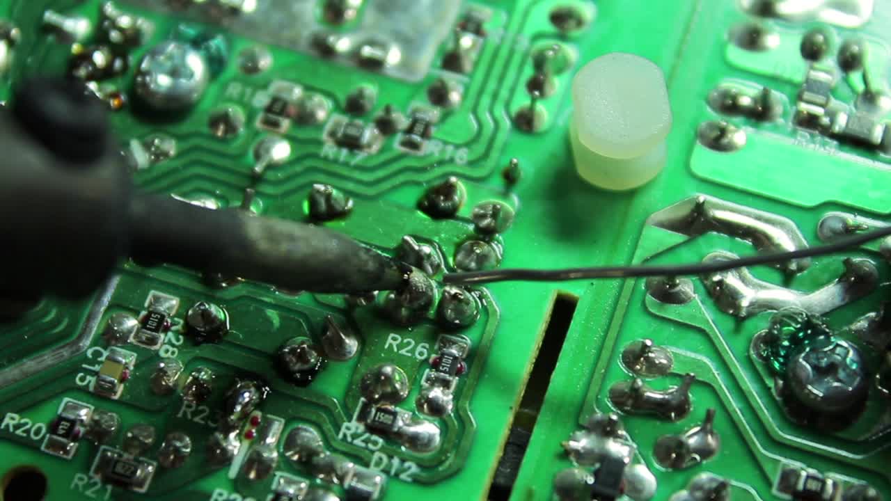 Soldering on a Circuit Board