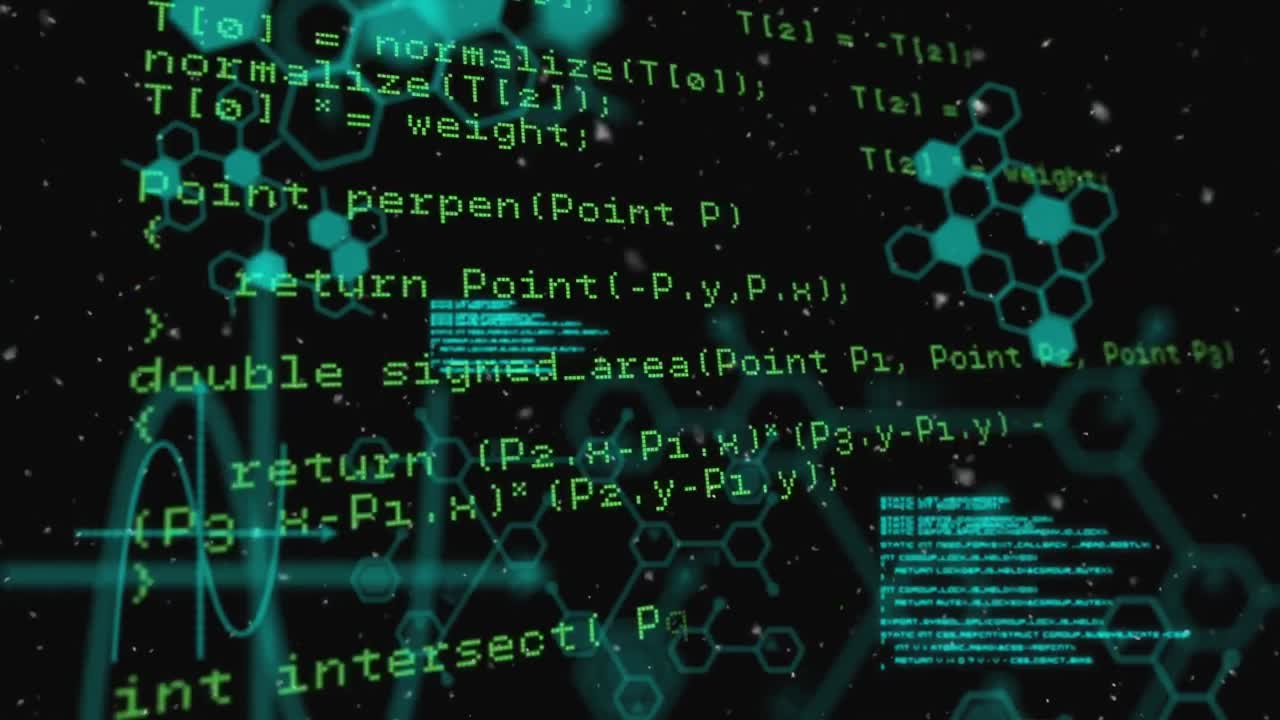 모양 위의 데이터 처리의 애니메이션