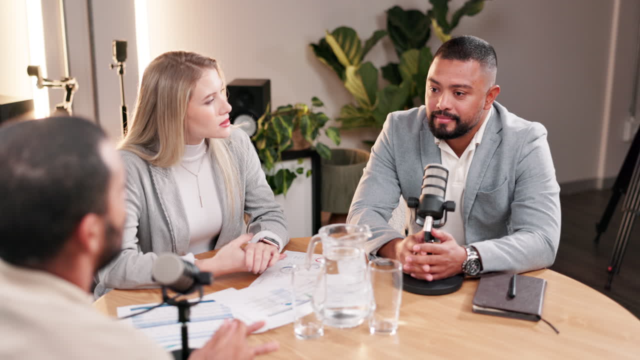 Podcast interview with business professionals