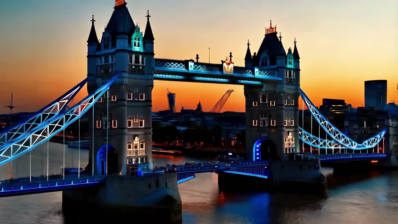 해질녘 타워 브리지