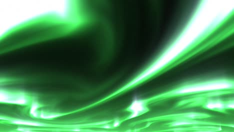 green northern lights in starry night sky, seamless loop visuals