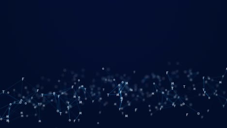 big data code running blue futuristic information technology computer digital numbers seamless
