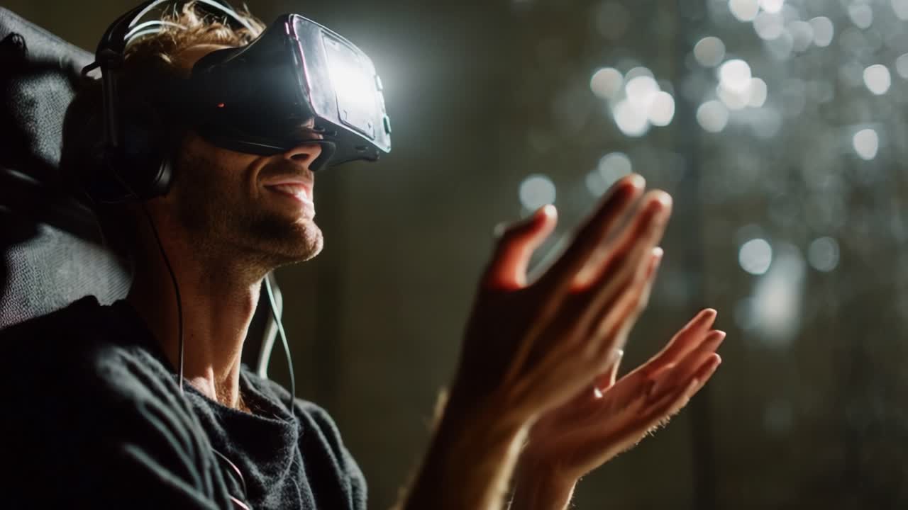 Amazement and Joy in Virtual Reality: A User Experiencing Immersive Digital Worlds with a VR Headset, Eliciting Emotions Through Engaging Content and Interactive Technology