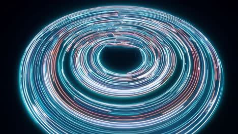 diseño de círculo de neón abstracto