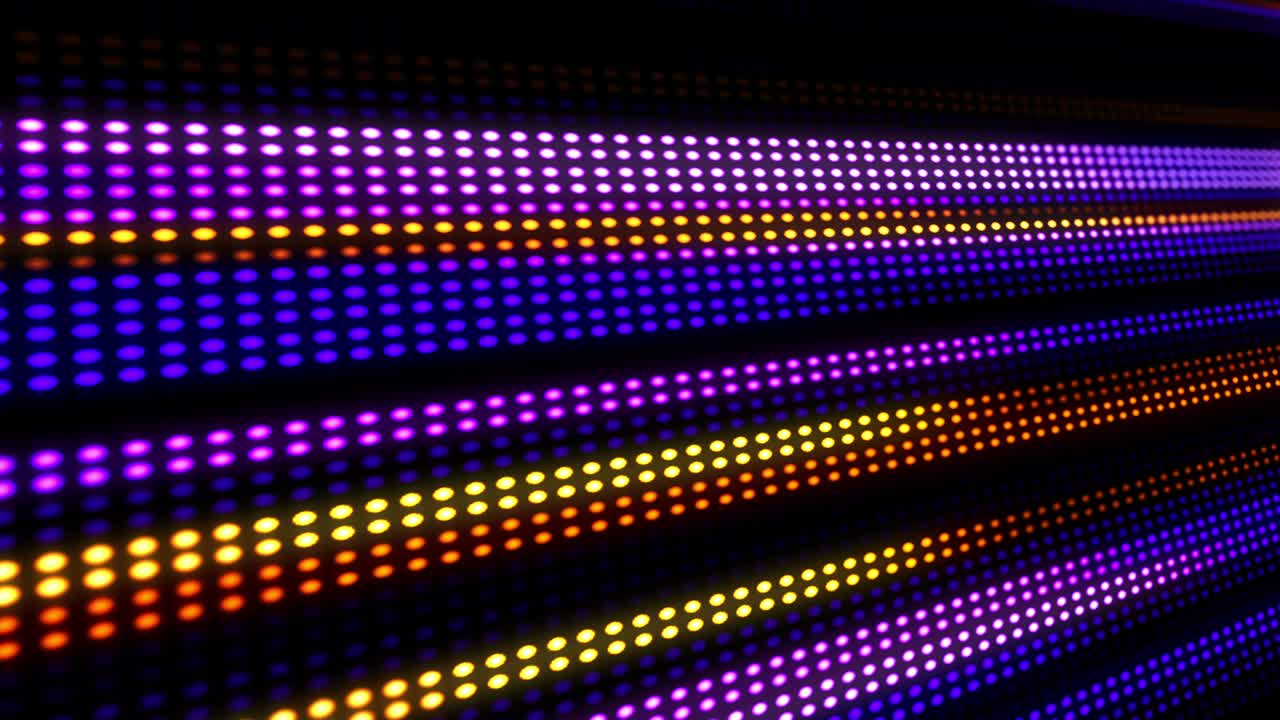 composición abstracta de mini-lámparas luminosas con led