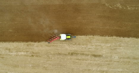 agriculture farming tractor plowing field 4k