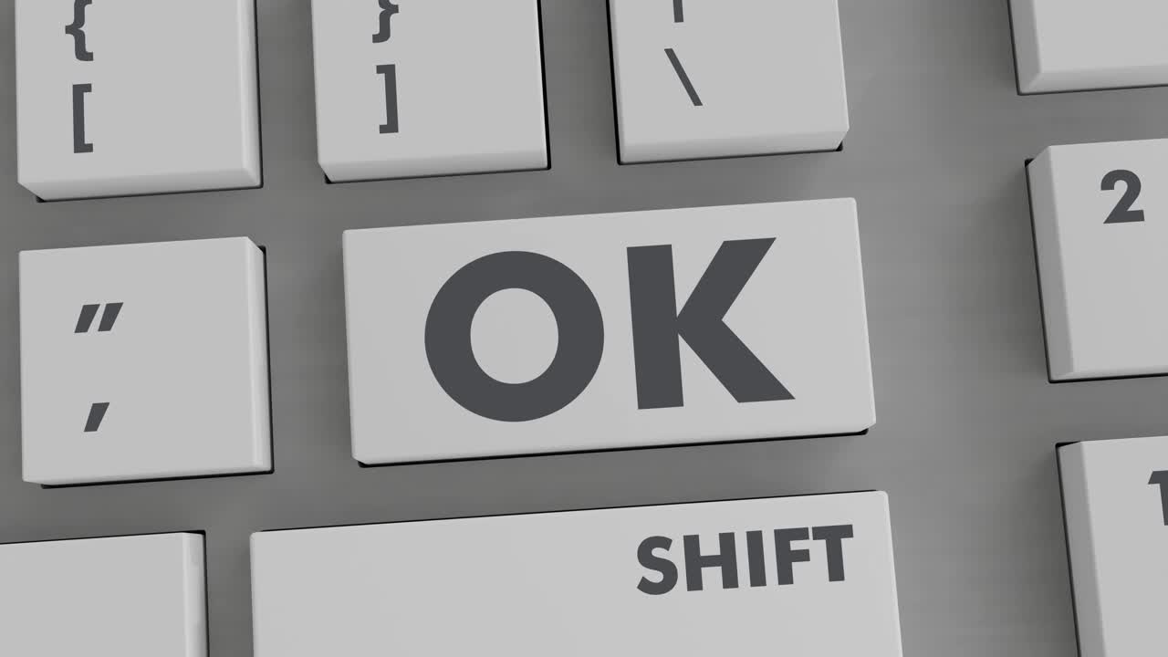 키보드에서 ok 버튼을  ⁇ 러