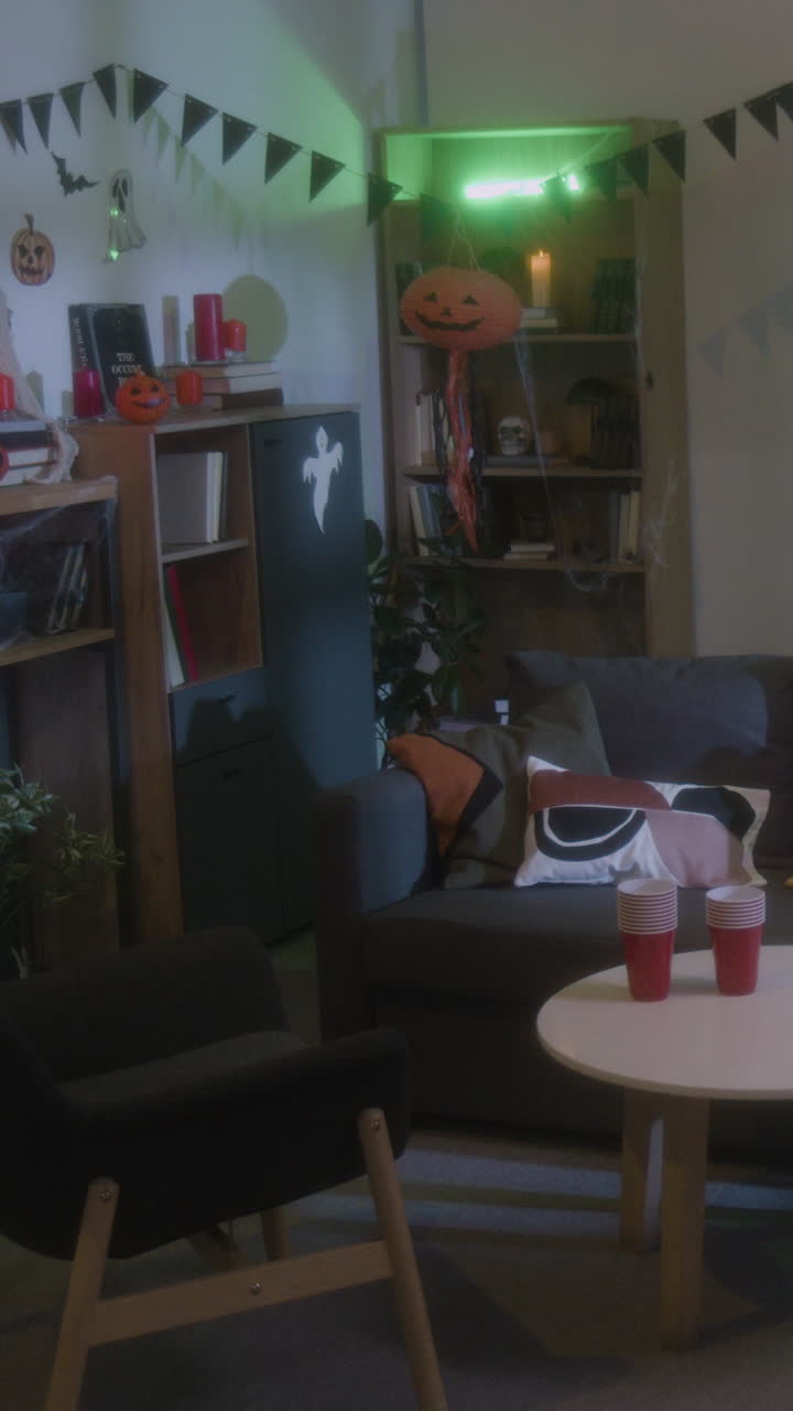 Halloween Decorations in Living Room