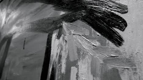 abstract grayscale painting detail