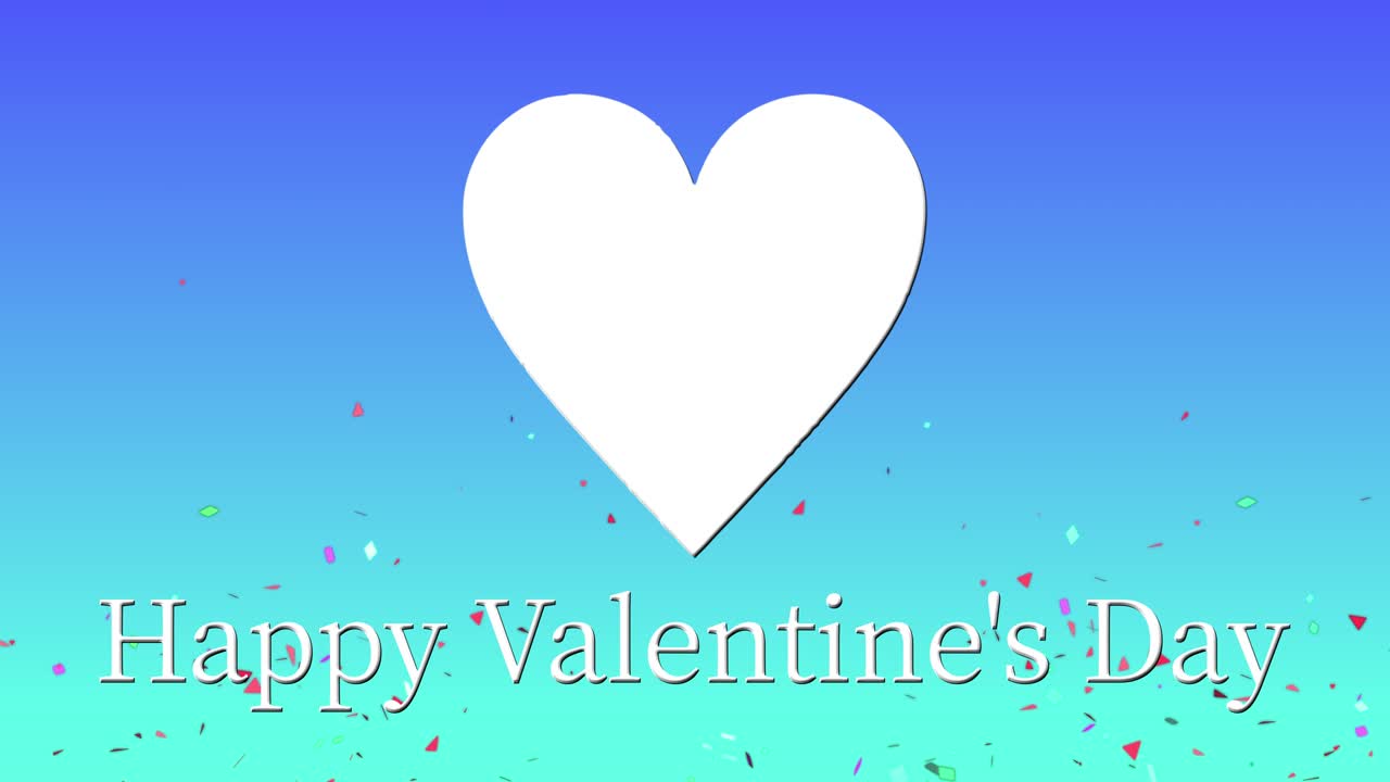 mensaje de valentín texto animación gráficos de movimiento