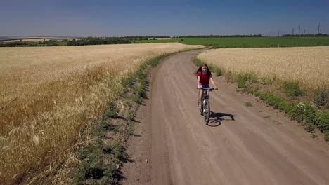 girl riding a bicycle