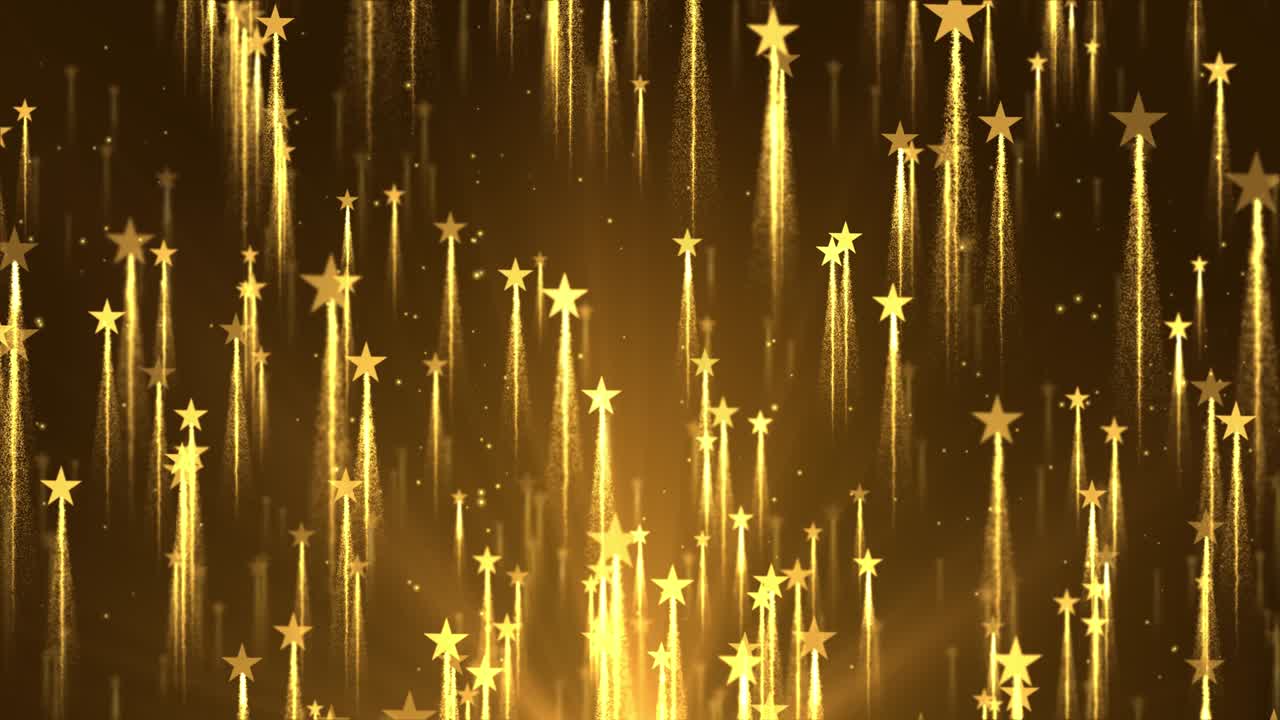 4k 황금 입자 보케 먼지 빛 상승, 럭셔리 입자 줄무 루프 배경