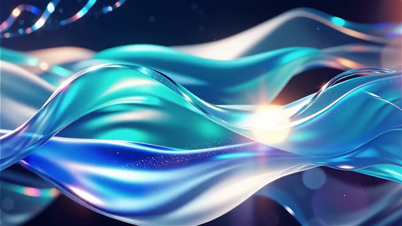 Abstract Flowing Light Waves Background